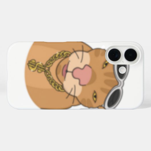un gato rapero Case-Mate iPhone case (Achterkant (horizontaal))