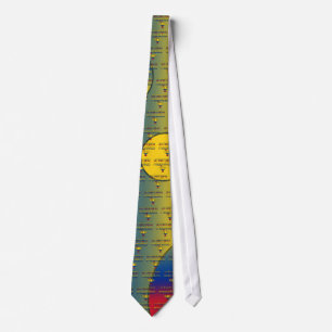Un Hermano Magnífico Colombia Flag Colors Pop Art Stropdas