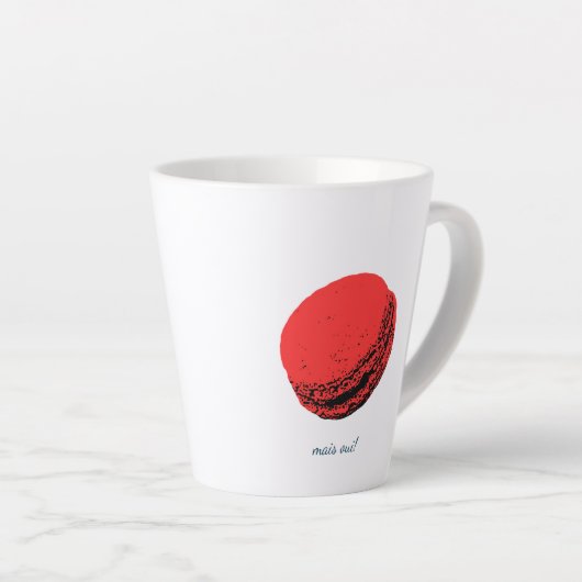 un macaron fraise par jour ! latte mok (Rechterhoek)