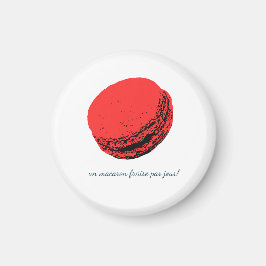 un macaron fraise par jour ! magneet