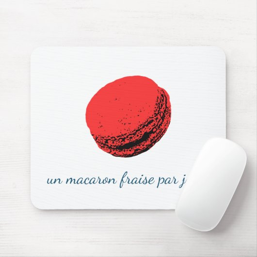 un macaron fraise par jour ! muismat (Met muis)