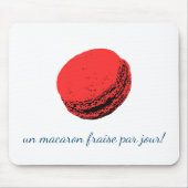 un macaron fraise par jour ! muismat (Voorkant)
