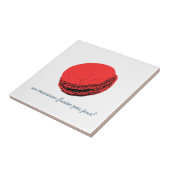 un macaron fraise par jour ! tegeltje (Zijkant)
