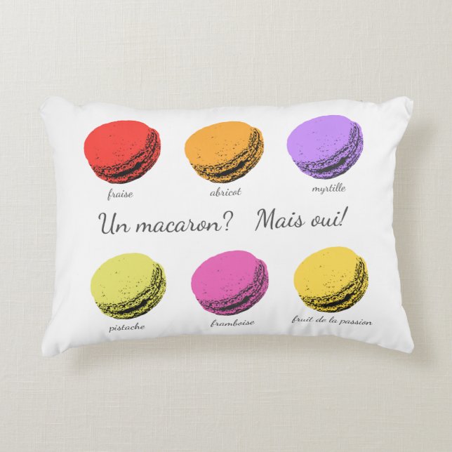 Un macaron? Mais oui! Accent Kussen (Voorkant)