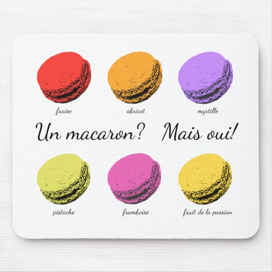 Un macaron? Mais oui! Muismat (Voorkant)