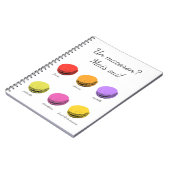 Un macaron? Mais oui! Notitieboek (Linkerzijde)