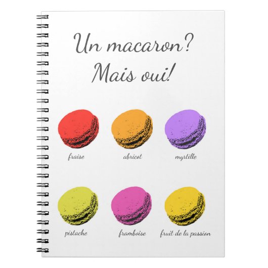 Un macaron? Mais oui! Notitieboek (Voorkant)