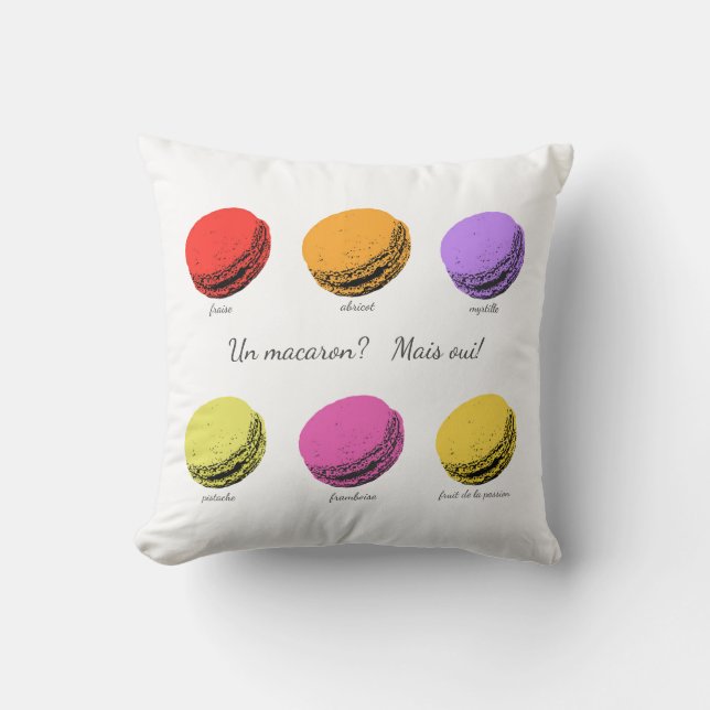 Un macaron? Mais oui! Sierkussens Kussen (Voorkant)