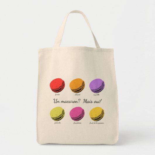 Un macaron? Mais oui! Tote Bag (Voorkant)