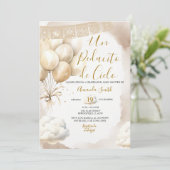 Un Pedacito de Cielo Baby Shower Spaans Kaart (Staand voorkant)