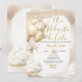 Un Pedacito de Cielo Baby Shower Spanish Kaart (Voorkant / Achterkant)