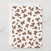 Un Pequeño Vaquerito viene en camino Baby shower Kaart (Achterkant)