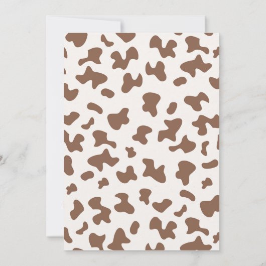 Un Pequeño Vaquerito viene en camino Baby shower Kaart (Achterkant)