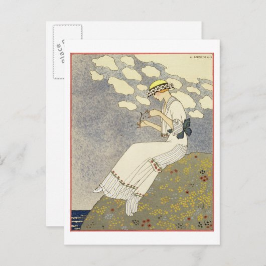 Un Peu... design for a country jurk by Paquin, 1 Briefkaart (Voorkant / Achterkant)