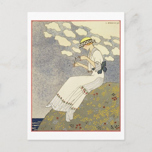 Un Peu... design for a country jurk by Paquin, 1 Briefkaart (Voorkant)