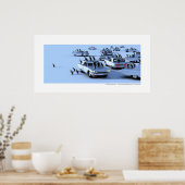 Un pingouin, sinon rien. - T-vogels op ijs Poster (Keuken)