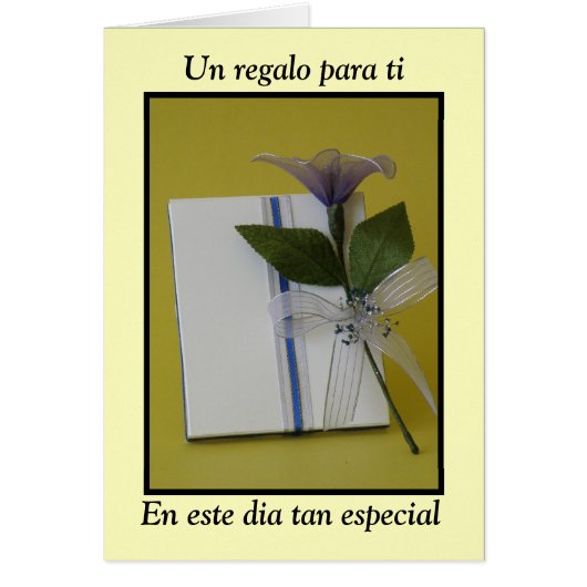 Un regalo para ti en este dia tan especial (Voorkant)