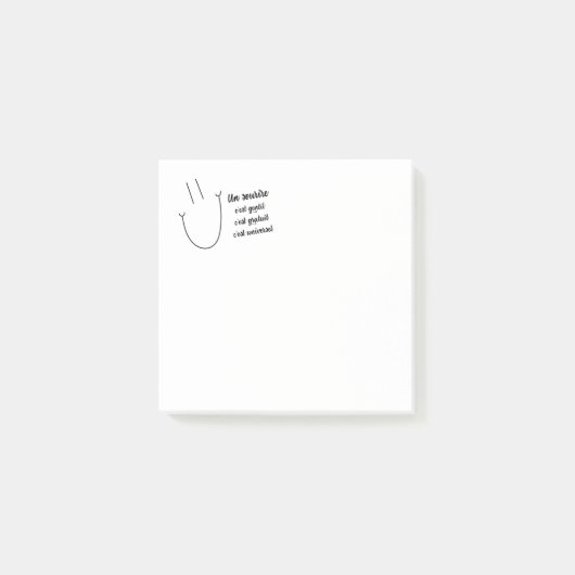 Un sourire post-it® notes (Voorkant)