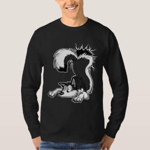 Un Stuck Black Husky White schetst actief T-shirt