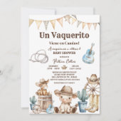 Un Vaquerito Viene en Camino Spaans Baby shower Kaart (Voorkant)