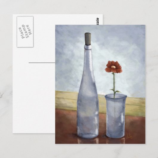 Una-bloem / A-bloem. Postcard Briefkaart (Voorkant / Achterkant)