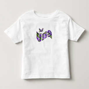 Una,  Bloem Meisjesnaam, Logo, Kinder Shirts