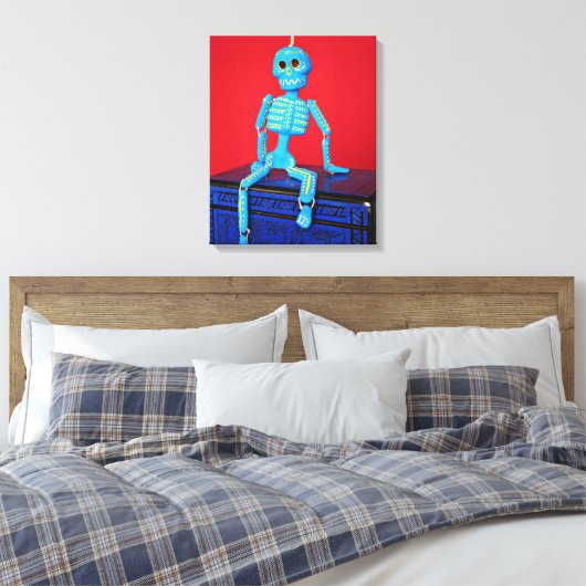 Una Calaca Canvas Print (Insitu (Slaapkamer))