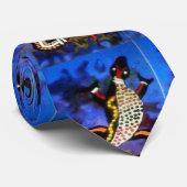 una corbata para un buen momento " iguana " stropdas (Opgerold)