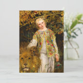 Una en de leeuw, 1860, William Bell Scott Bedankkaart (Staand voorkant)