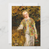 Una en de leeuw, 1860, William Bell Scott Feestdagenkaart (Voorkant)