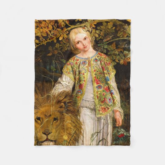Una en de leeuw, 1860, William Bell Scott Fleece Deken (Voorkant)
