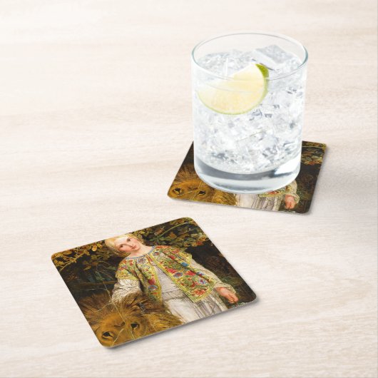 Una en de leeuw, 1860, William Bell Scott Kartonnen Onderzetters (Insitu)