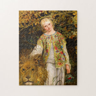 Una en de leeuw, 1860, William Bell Scott Legpuzzel