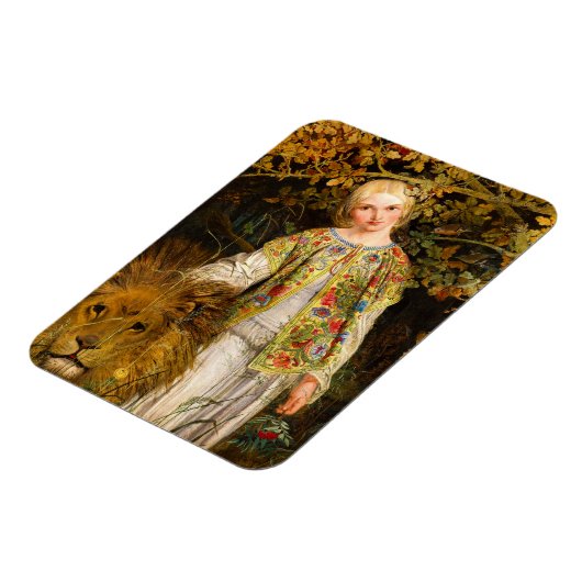 Una en de leeuw, 1860, William Bell Scott Magneet (Linkerzijde)