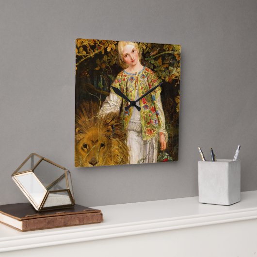 Una en de leeuw, 1860, William Bell Scott Vierkante Klok (Kantoor)