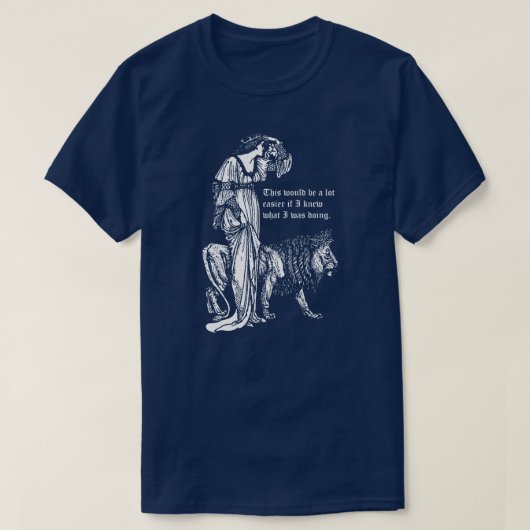 Una en de leeuw T-shirt (Design voorkant)