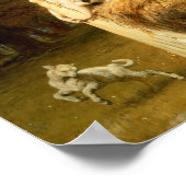 Una en de Lion van Briton Rivière - poster (Hoek)