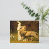 Una en Leeuw van Spensers Faerie Queene - Riviere Briefkaart (Staand voorkant)