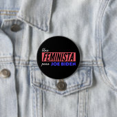 Una Feminista Para Joe Biden Round Button (In situ)
