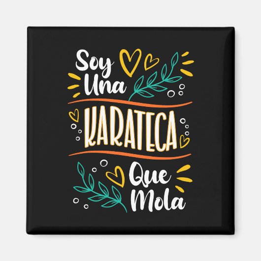 Una Karateca Que Mola Mujer Regalos de Karate Magneet (Voorkant)