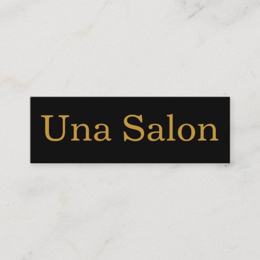 Una Salon Mini Visitekaartje (Voorkant)