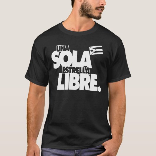 Una sola estrella libre. t-shirt (Voorkant)