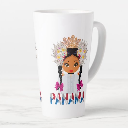 Una taza muy panameña latte mok (Rechterhoek)