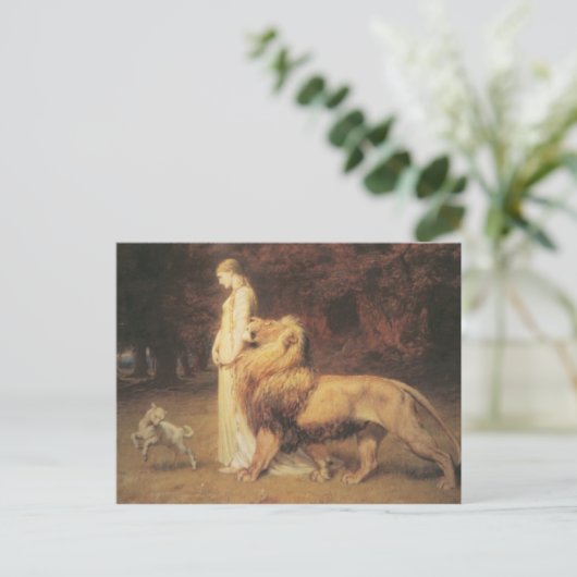 Una & the Lion Briefkaart (Staand voorkant)