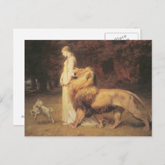 Una & the Lion Briefkaart (Voorkant / Achterkant)