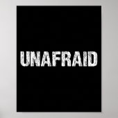 Unafraid Motivation Perseverance Insration Unaloge Poster (Voorkant)