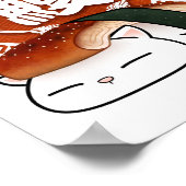 Unagi Eel Sushi Cat Poster (Hoek)
