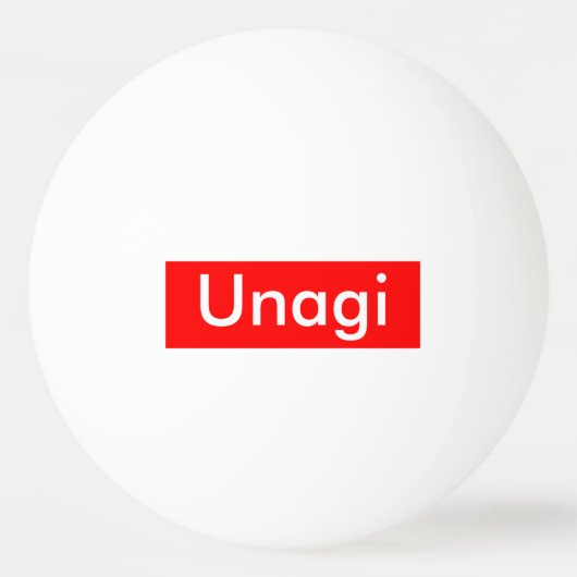 Unagi Label Pingpongbal (Voorkant)