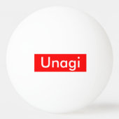 Unagi Label Pingpongbal (Achterkant)