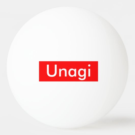 Unagi Label Pingpongbal (Achterkant)